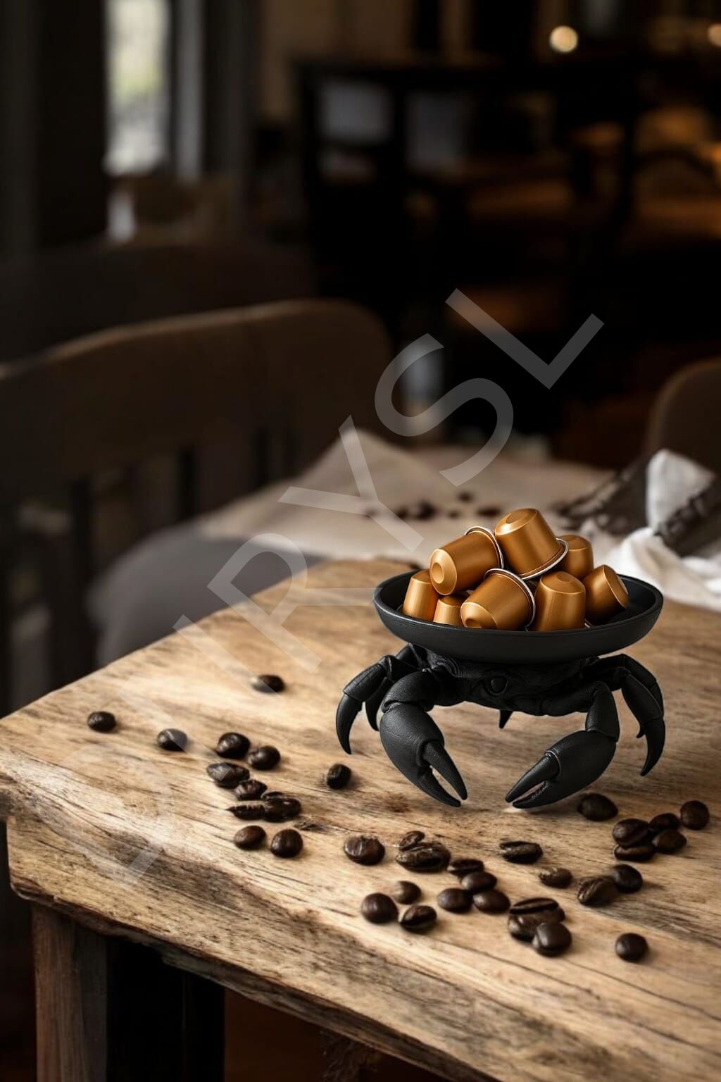 Dekoratif Yengeç Figürü Siyah Pratik Ev Gereçleri Sunum Tabak 16 X 16 Cm