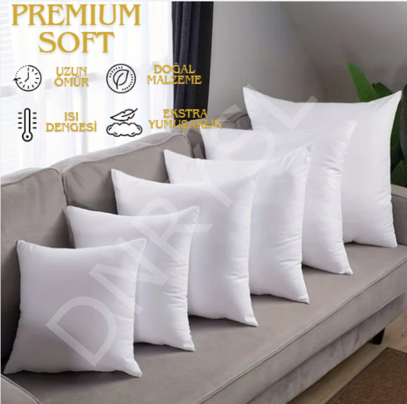 Kaz Tüyü Kırlent İçi Dolgu 35x45 – %100 Doğal, Ultra Dolgunluk