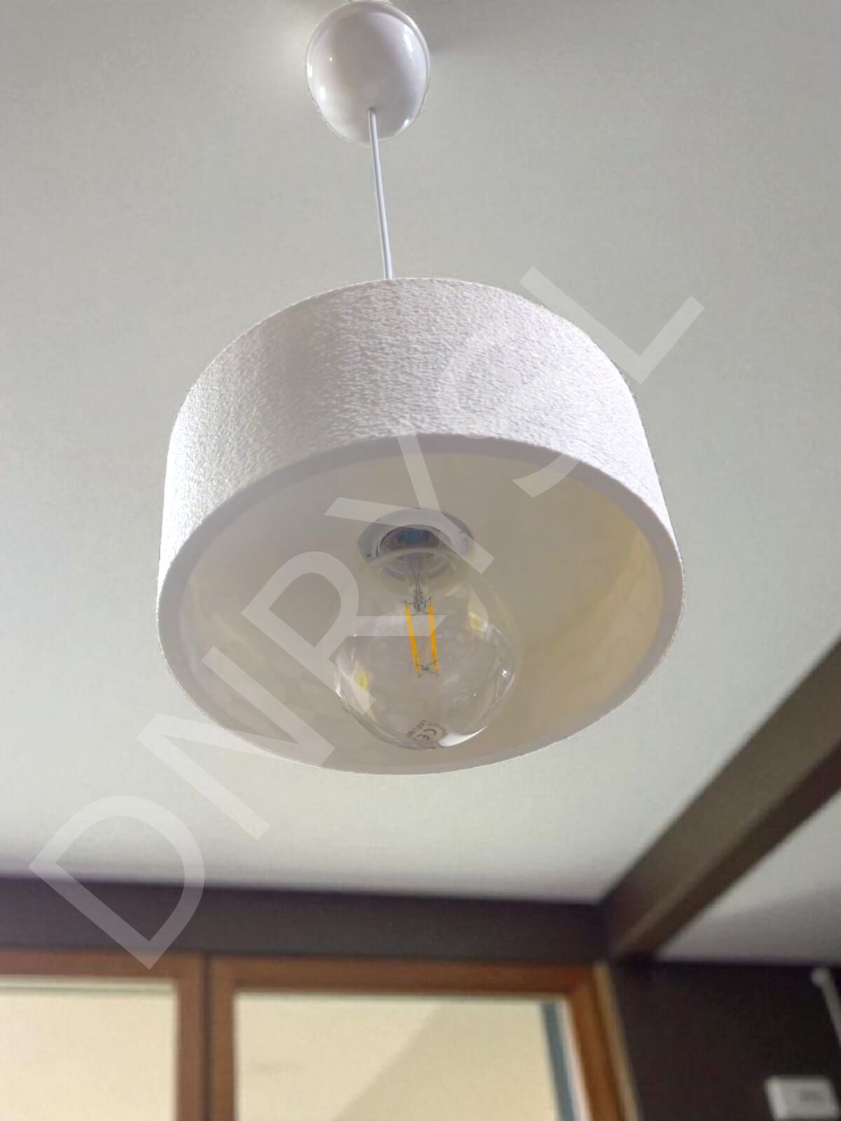 Bohem Dekoratif Beton Sarkıt Avize, PLA Malzeme, Modern ve Minimal Tasarım, Salon ve Mutfak İçin