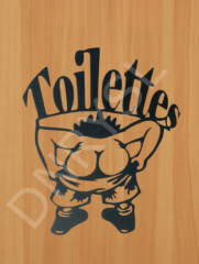 Dekor Tuvalet Wc Eğlenceli Dekorasyon 20 Cm ( Büyük Boy )