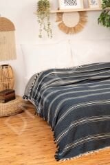 %100 Doğal Pamuk 200x320 cm. Yumuşak Çift Kişilik Pike, Çok Amaçlı Örtü