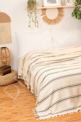 %100 Doğal Pamuk 280x300 cm. Yumuşak Battal Boy Pike, Çok Amaçlı Örtü