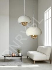 Dekoratif Beton Görünümlü 2’li Sarkıt Avize, Bohem, İskandinav Tarz Aydınlatma Gün Işığı Ampul Dahil