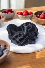 El Tasarımlı Bonbonluk Kase, Şık Dekoratif Biblo , Siyah Modern Sunum Kasesi